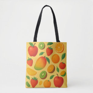 Tote Bag Fruits flottants - Motif d'été dynamique