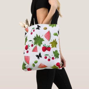 Tote Bag Fruits Fruits Fruits Fruits Fruits Aquarelles Cart