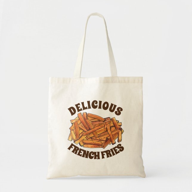Tote Bag Fry Steak Fries frites Pommes de terre Junk Food (Devant)