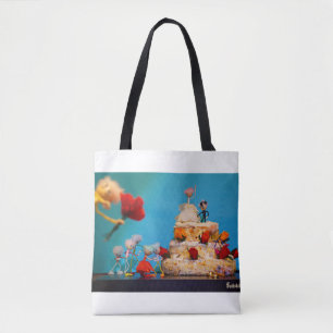 Tote Bag Fubby mariage avec lancement de bouquet.