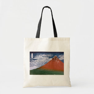 Tote Bag Fuji rouge, volcan Aka Fujiyama Katsushika Hokusai