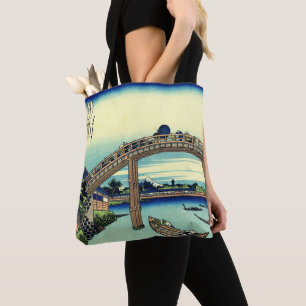 Tote Bag Fuji vu par le pont de Mannen chez Fukagawa