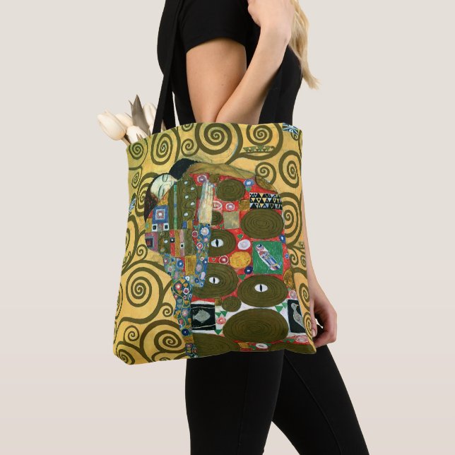Tote Bag Fulfillment aka The Embrace par Gustav Klimt (De près)