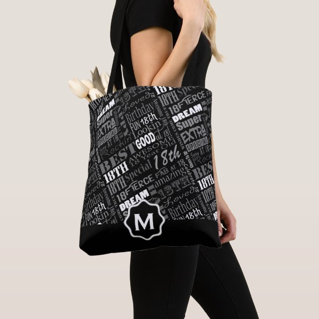Tote Bag Fun 18th Birthday Party favoris personnalisé (De près)