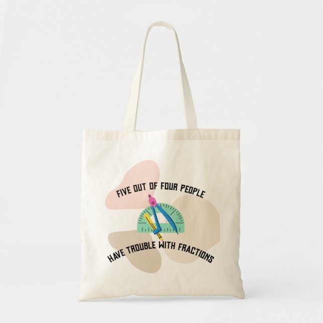 Tote Bag Fun Math Teacher Canvas Fourre-tout Cadeau (Devant)