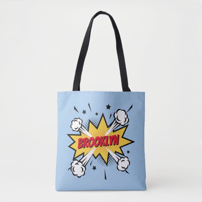 Tote Bag Fun pop art bande dessinée style légende logo (Devant)