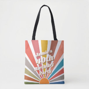 Tote Bag Fun Retro Custom 40th Birthday Photo Vintage