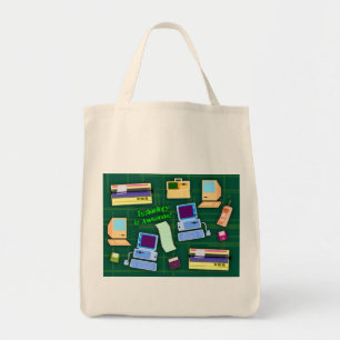 Tote Bag Fun Retro Tech