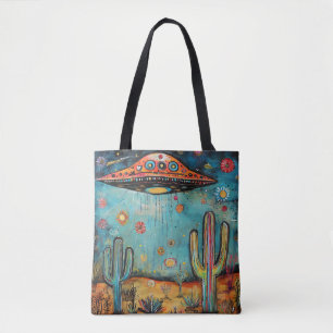Tote Bag Funky Fun UFO