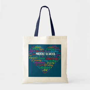 Tote Bag Funky Heart - Enseignant du collège retour à