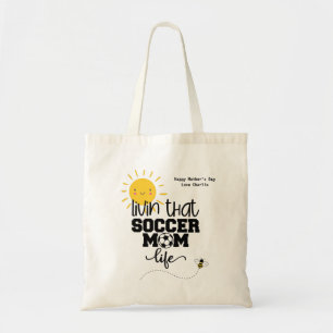 Tote Bag Funky SOCCER Mère Fête des mères Anniversaire Pers