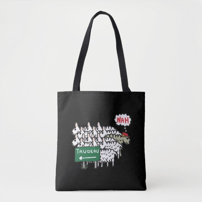 Tote Bag Funny Anti Trudeau (Devant)