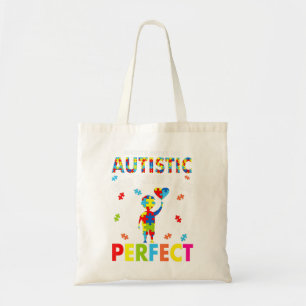 Tote Bag Funny Autism cite "La société dit que je suis auti
