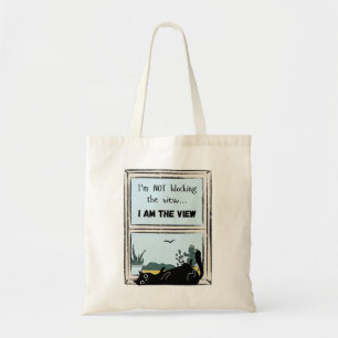 Tote Bag Funny Black Cat, je suis la vue