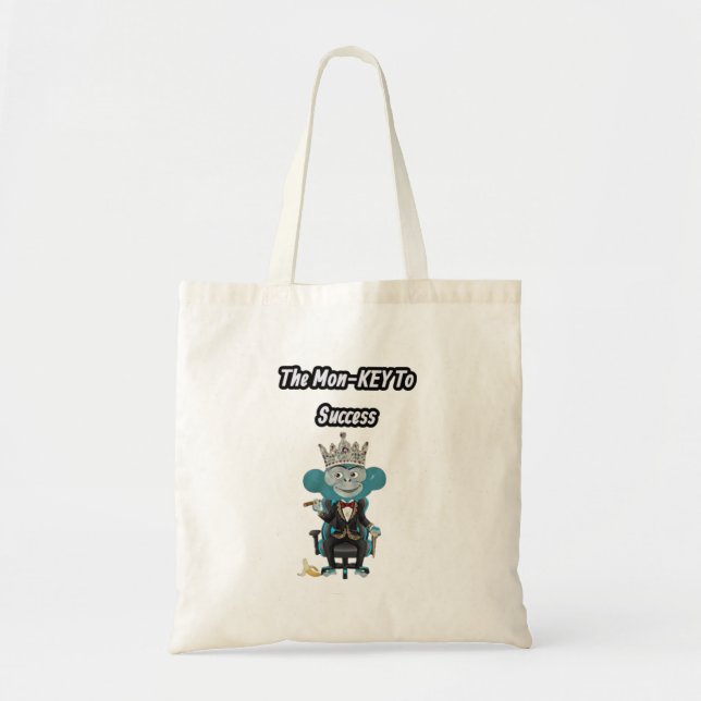 Tote Bag Funny Business Monkey Pun (Devant)