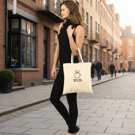 Tote Bag Funny Cat Lover Valentine Mousepad - I'm Only Here