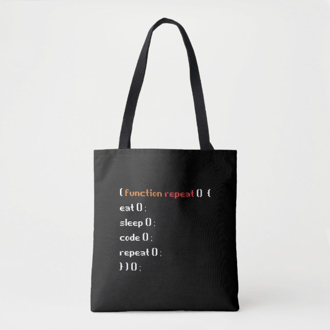 Tote Bag Funny Computer Science Coder Programmer, Fonction (Devant)