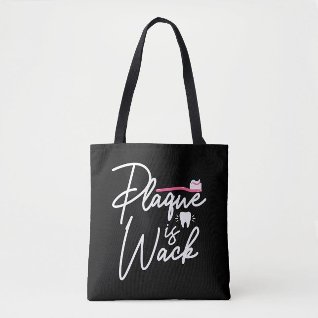 Tote Bag Funny Dentistra Plaque Dental Assistant dentaire (Devant)