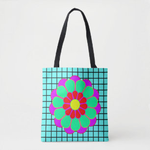 Tote Bag Funny Flower Power Bloom I + votre backgr. & idée