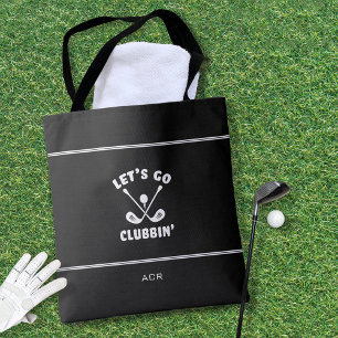 Tote Bag Funny Golf Club Humour Sports modernes Noir