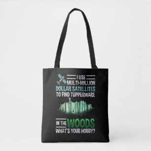 Tote Bag Funny GPS Geocache Wood Geocaching extérieur