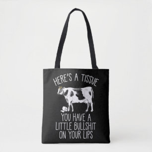 Tote Bag Funny Heifer Crybaby Cow Farmer Bull Softie