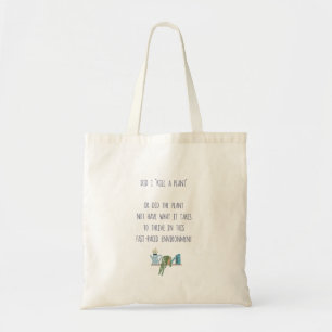 Tote Bag Funny Jardin Plante tueur Plaisanterie Planter Hum