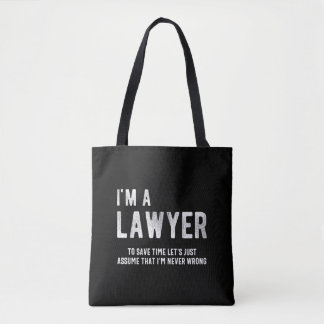 Tote Bag Funny Lawyer
