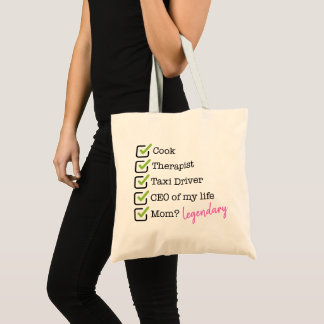 Tote Bag Funny Mom Checklist