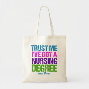Tote Bag Funny Nursing School Graduation Infirmière person