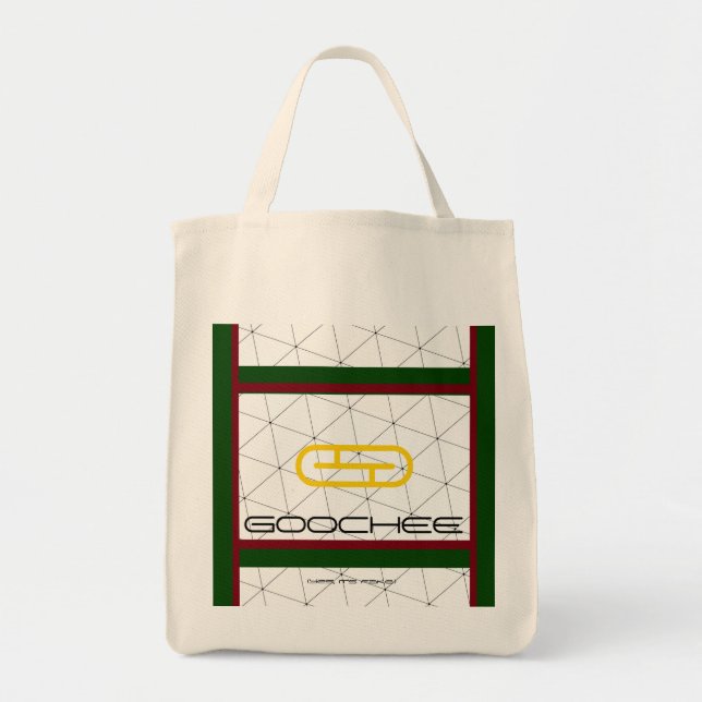 Tote Bag Funny Parody Fake Brand "Goochee" (Oui, c'est faux (Devant)