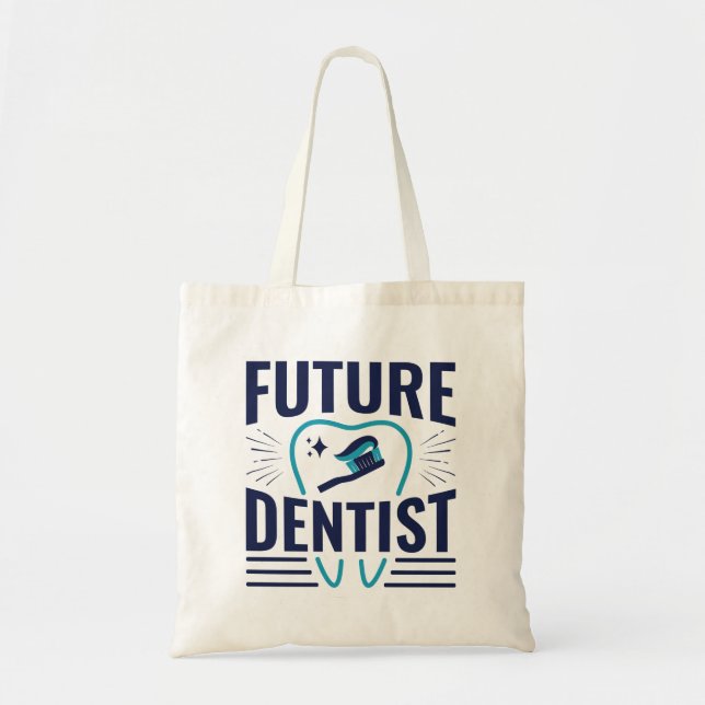 Tote Bag Futur étudiant de l'école dentaire dentiste (Devant)