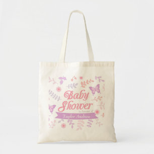 Tote Bag Futur Maman Élégant Papillon Floral pour Baby Show