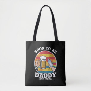 Tote Bag Futur Papa 2025 Premier Papa 2025 Rétro