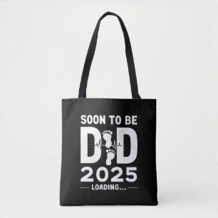 Tote Bag Futur Papa Prévu 2025 Nouveau Papa À Venir