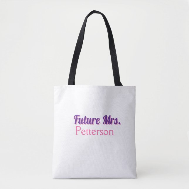 Tote Bag Future Mme ajouter nom mariée mariage enterrement  (Devant)