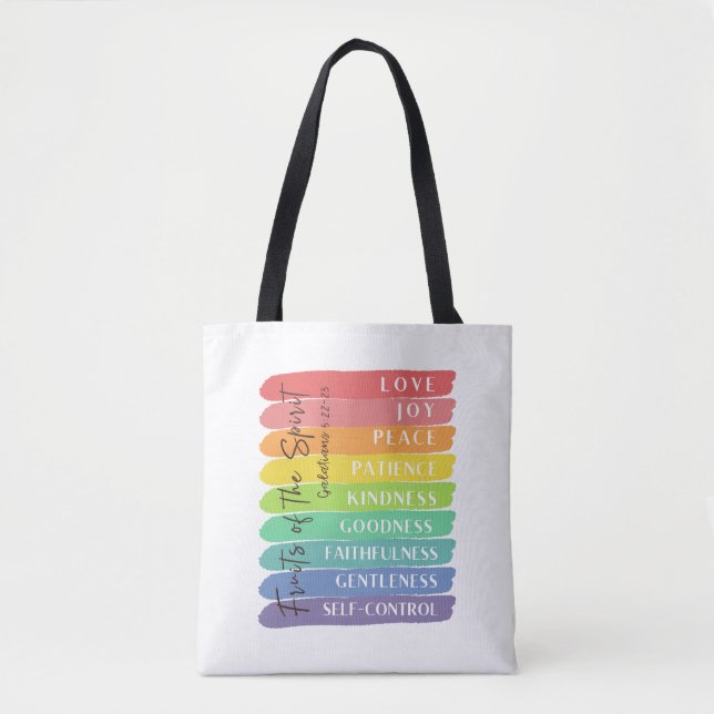 Tote Bag Galates 5:22-23 Fruit de l'Esprit (Devant)