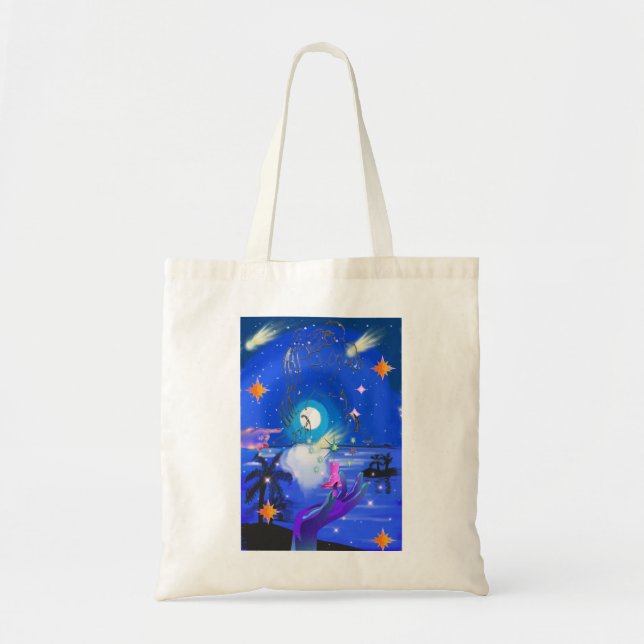 Tote Bag Galaxie d'été de Mikitiez aquarius (Devant)