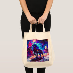Tote Bag Galaxy Lion Blue