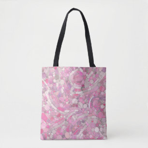 Tote Bag Galets Mosaic Art - Rose rose pâle