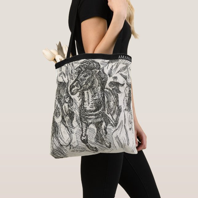 Tote Bag Galloping Horse – Edvard Munch – Personalized (De près)