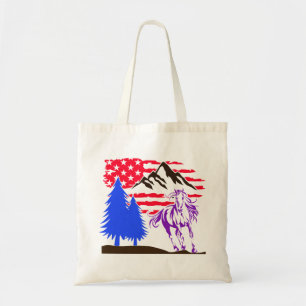 Tote Bag Galloping Wild Mountain Horse
