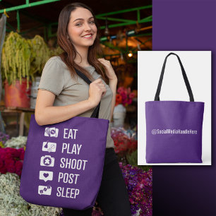 Tote Bag Gamer des médias sociaux Fourre-tout
