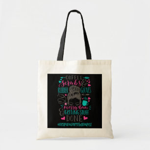 Tote Bag Gants en caoutchouc Scrubs de café Messy Bun Resp