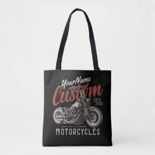 Tote Bag Garage de moto Rebel Cruiser Personnalisé
