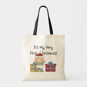 Tote Bag Garçon et présente 1er T-shirts et cadeaux de Noël