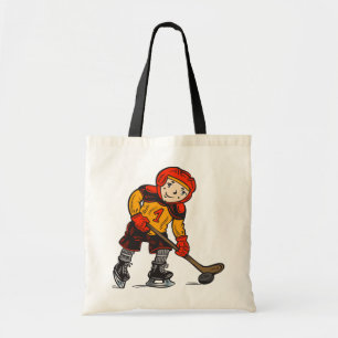 Tote Bag Garçon jouant à l'hockey