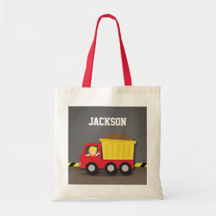 Tote Bag Garçon mignon de constructeur à benne basculante