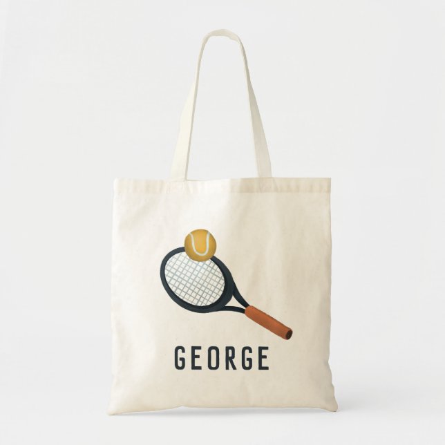 Tote Bag Garçons Cute Tennis Sports École pour enfants (Devant)