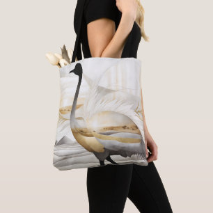 Tote Bag Garde d'autruche tissé de rêve